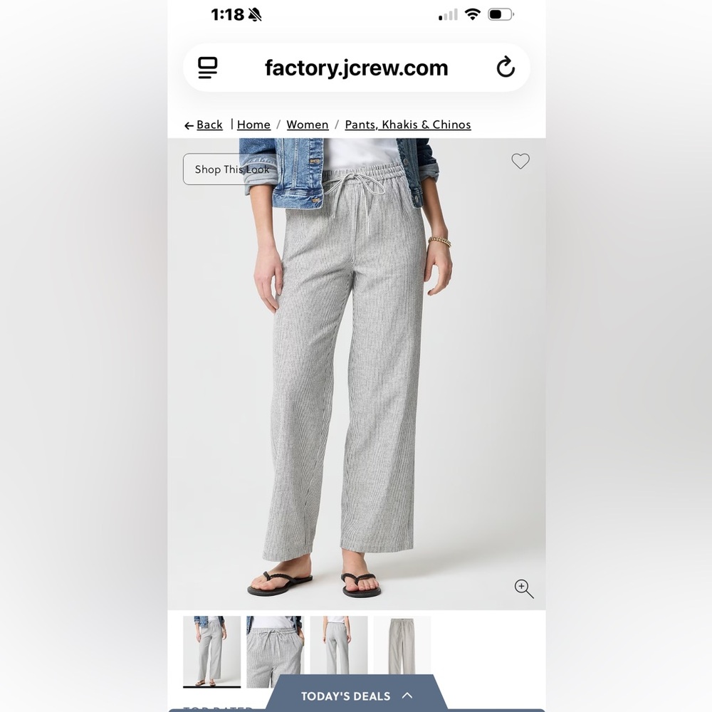 J. Crew Women's Linen Pants